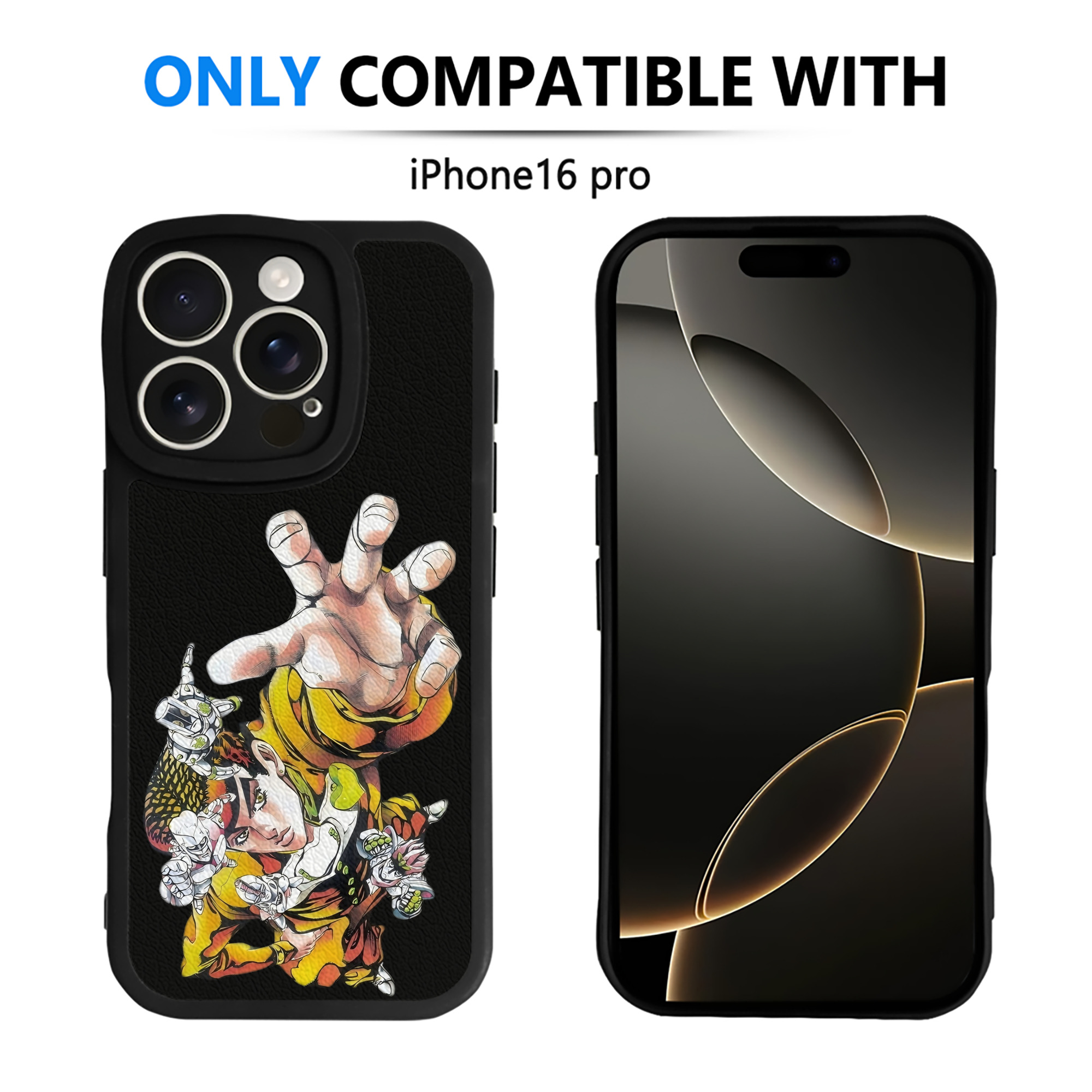 （画像用） ジョジョの奇妙な冒険 ひがしかた じょうすけ JoJo's Bizarre Adventure Higashikata Josuke 【iPhone 16シリーズ対応】シリコンスマホケース（レザー調） 材質：シリコン